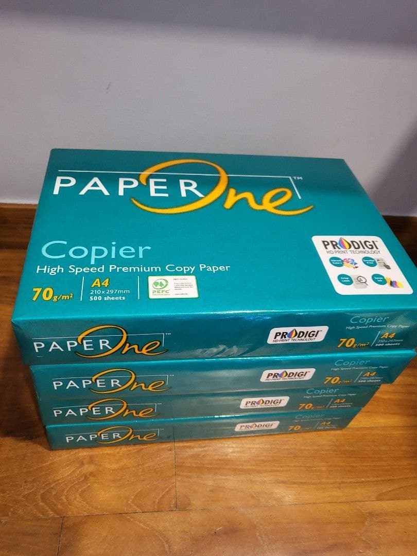No Brand Paper One A4 Paper 70gsm 500 Sheets –Box of 5 Premium Multipurpose Copier & Printer Paper stationary, toys & sports — thumbnail 2 of 7