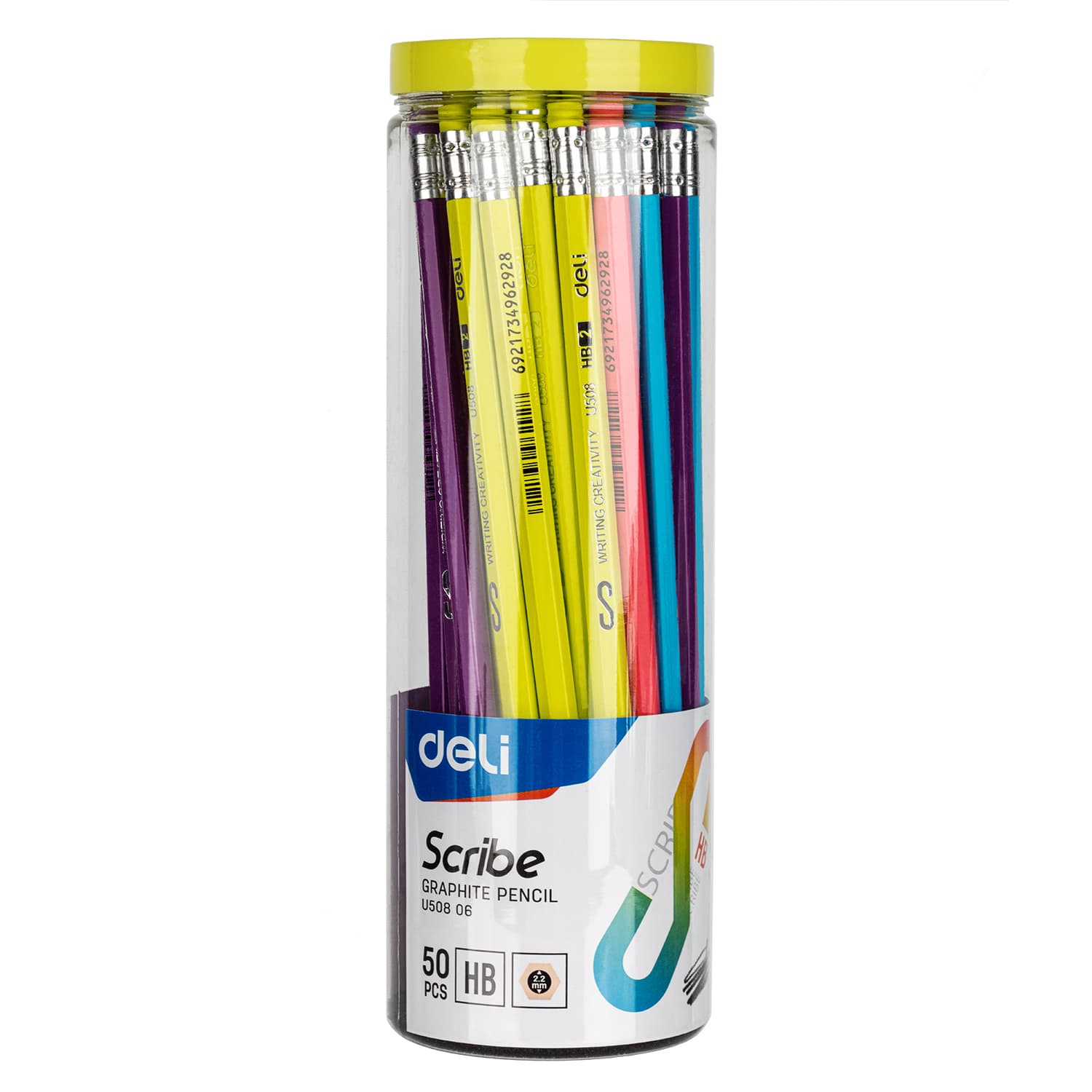 Deli EU50806 Graphite Pencil – Premium HB Writing & Drawing Pencil for School, Office & Sketching