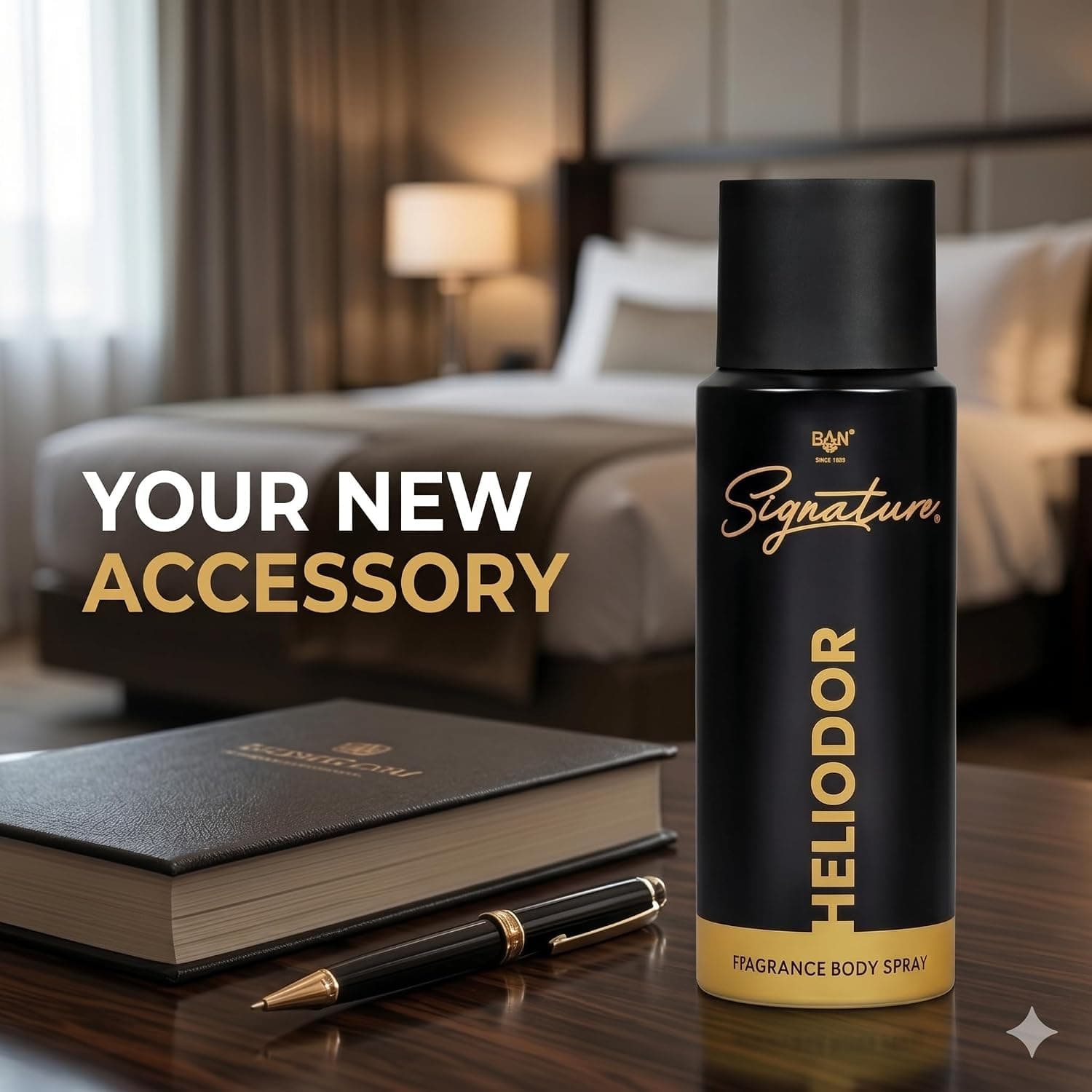 SIGNATURE HELIODOR Deodorant Spray for Men 150ML | Long Lasting Woody Chypre Fragrance Deo | Bergamot, Tobacco, Leather &… — thumbnail 2 of 7