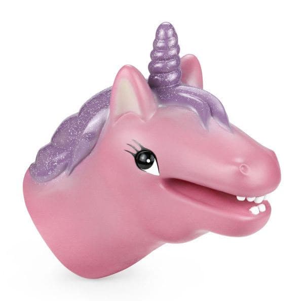HappyHours Red Unicorn Hand Puppet Head Toy