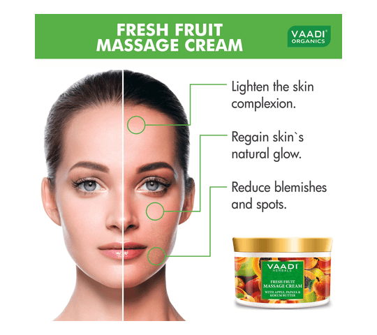 Vaadi Organics Vaadi Organics - Fresh Fruit Massage Cream With Apple Papaya & Kukum Butter (500 gms) - VH0464 daily… — thumbnail 2 of 2