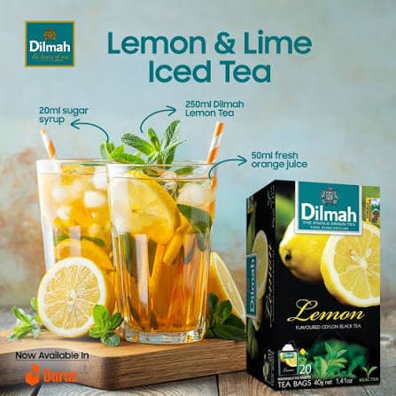 Dilmah Dilmah Lemon & Lime Ceylon Black Tea – 20 Tea Bags | Refreshing Citrus Black Tea daily essentials & lifestyle — thumbnail 3 of 5