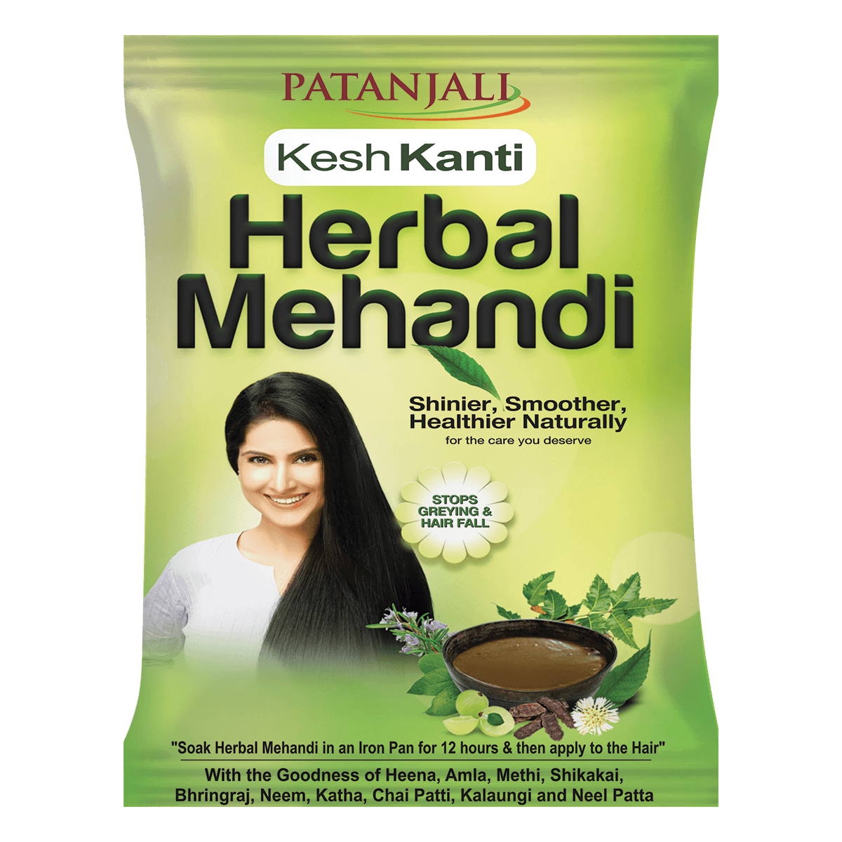 Patanjali Kesh Kanti Herbal Mehandi 150g for Natural Hair Color & Shine