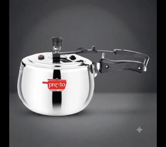 Presto Presto Stainless Steel Contura Inner Lid Pressure Cooker 3 Litre | Induction Base | 3L home & kitchen — thumbnail 2 of 2