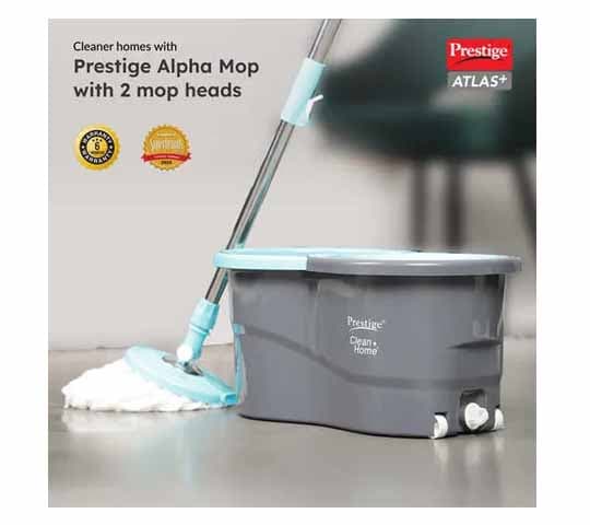 Prestige Prestige Alpha Mop with 2 Microfiber Heads – Grey & Blue daily essentials & lifestyle — thumbnail 2 of 3