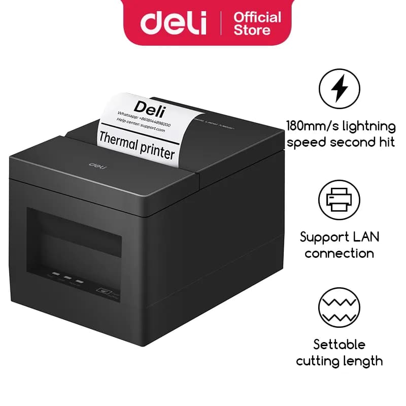 Deli E801PN 3 Inch Thermal Receipt Printer