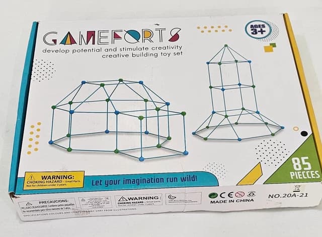 HappyHours DIY Castle Building Tent 85PCS Kids Playset