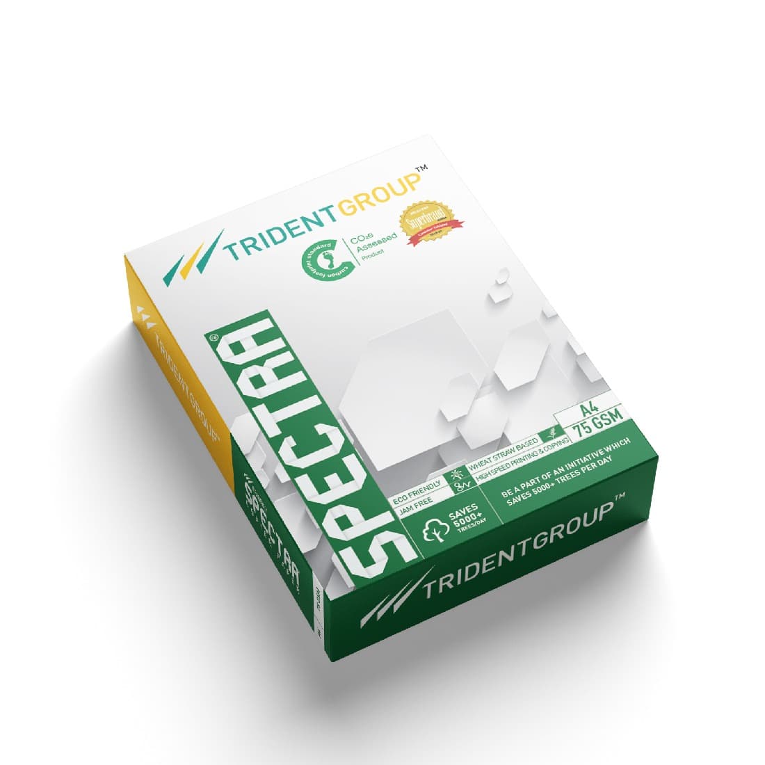 Trident Trident A4 Copy Paper 80 GSM 500 Sheets | Premium Multipurpose Office Paper stationary, toys & sports — thumbnail 2 of 2