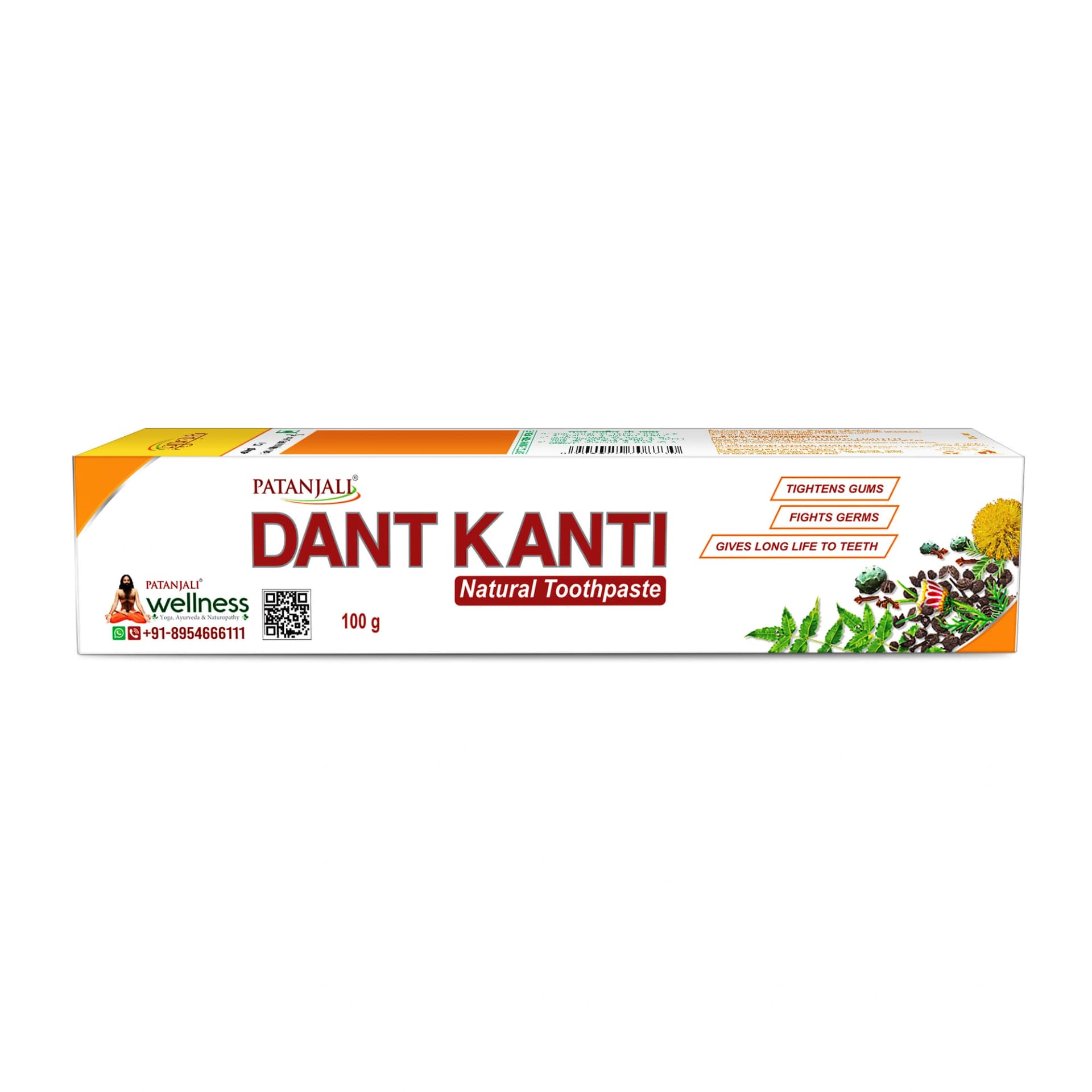 Patanjali Patanjali Dant Kanti Natural Toothpaste 100gm | Ayurvedic Herbal Toothpaste for Healthy Teeth & Gums daily… — thumbnail 8 of 8