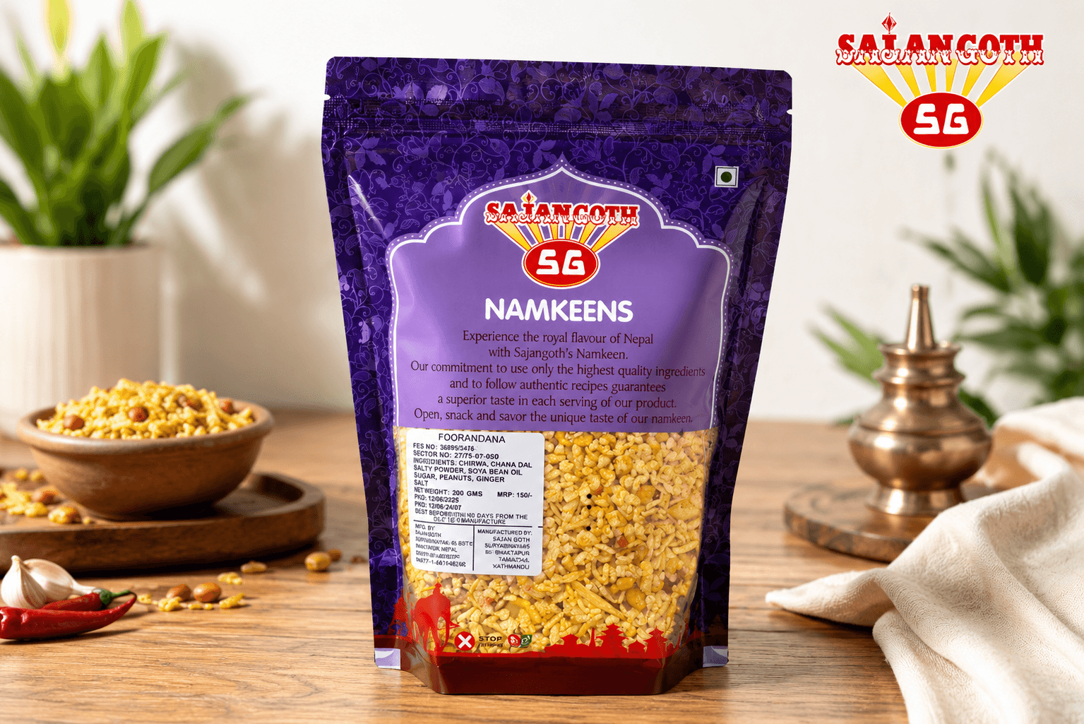 Sajan Goth Sajan Goth Foorandana Namkeen 200gm daily essentials & lifestyle — thumbnail 2 of 2