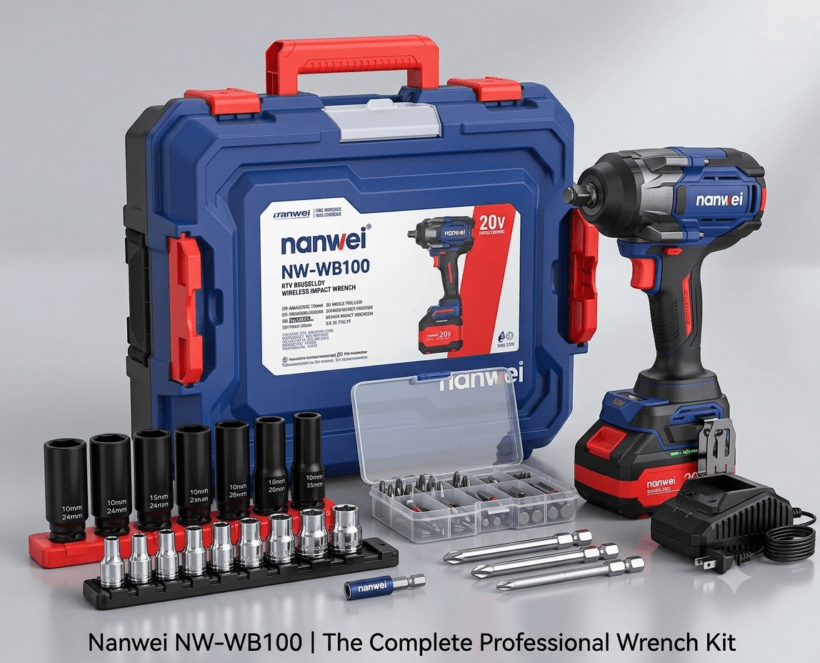 NANWEI NW-W8100-C Electric Wrench – 20V Brushless Cordless Impact Wrench