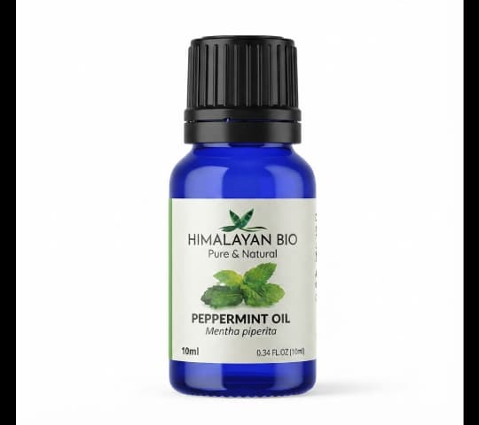 Himalayan Bio Peppermint Essential Oil 10ml – 100% Pure & Natural Aromatherapy Oil