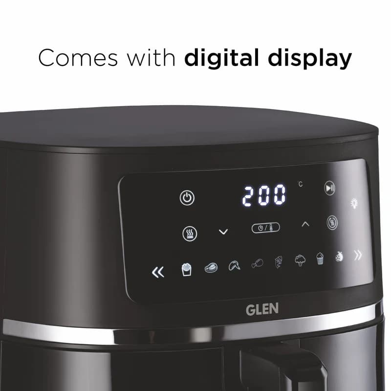 GLEN GLEN Digital Air Fryer 6L Capacity | 1500W | 8 Preset Cooking Modes | Digital Touch Control | Temperature & Timer… — thumbnail 4 of 7
