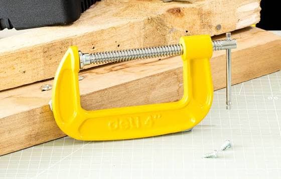 Deli EDL-G204 4-Inch Heavy-Duty G Clamp (0-50mm) – Cast Iron Woodworking Clamp