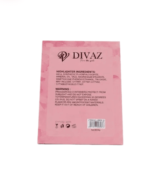 Divaz Divaz Blusher & Highlighter Palette | Long-Lasting Pigmented Face Makeup Palette daily essentials & lifestyle — thumbnail 3 of 3