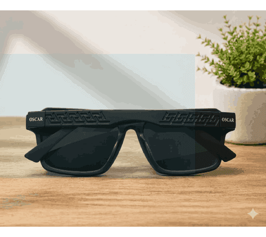 No Brand Original Oscar Handmade Branded Black Sunglasses For Men – Stylish UV Protection Eyewear daily essentials &… — thumbnail 2 of 2