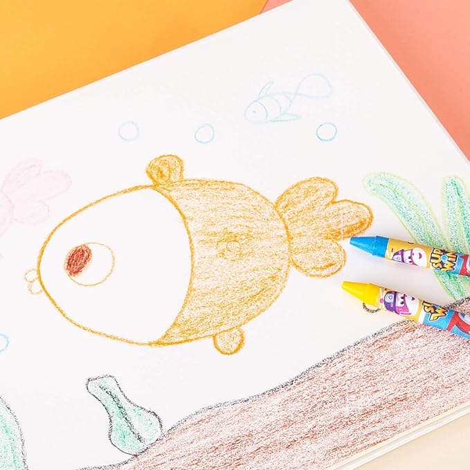Deli Deli Wax Crayon 12 Colors Superwing EC21000 – Non-Toxic Coloring Crayons for Kids stationary, toys & sports — thumbnail 2 of 3