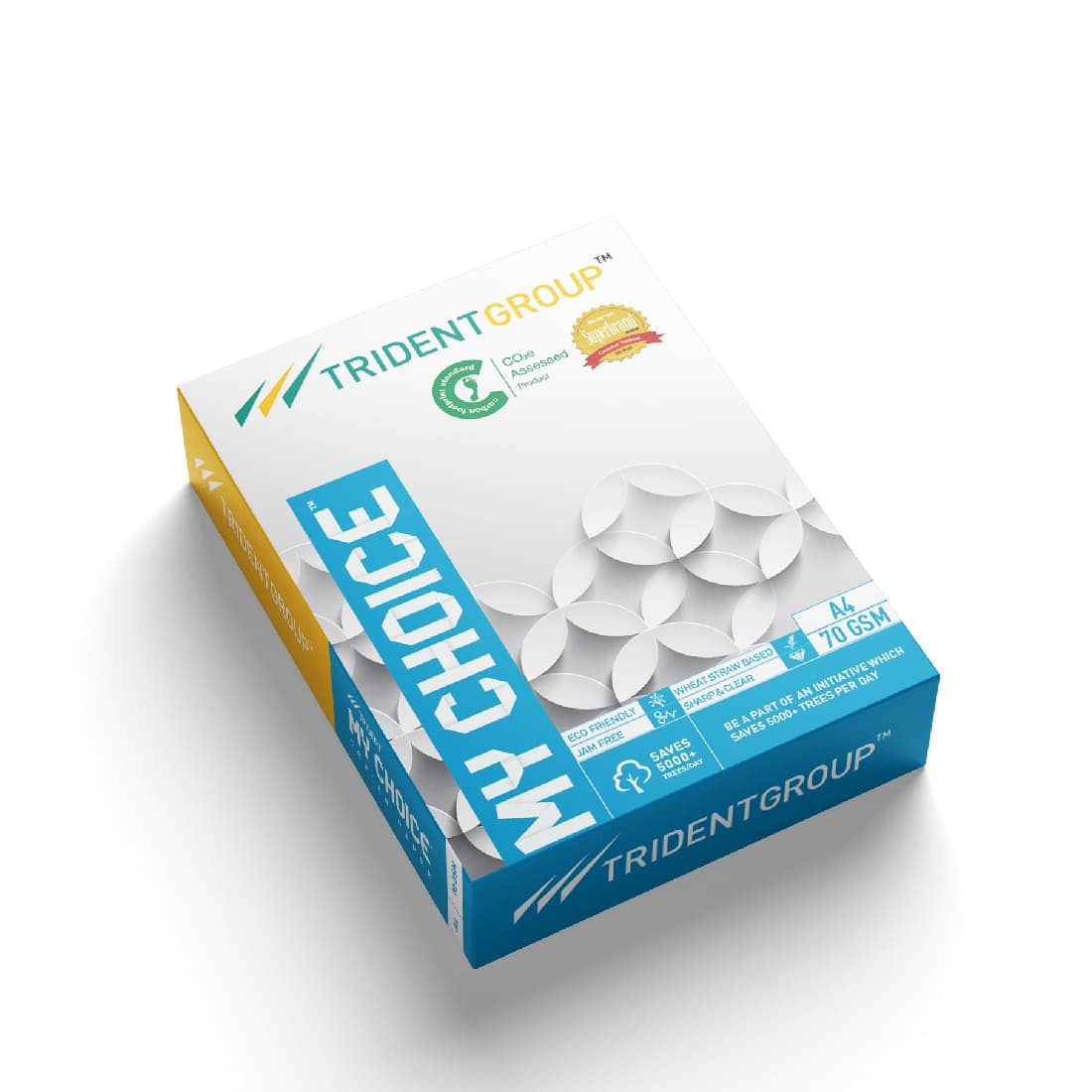 Trident Set of Five Trident Group My Choice A4 Paper 500 Sheets 70 GSM | Premium Copier & Printer Paper stationary, toys &… — thumbnail 4 of 4