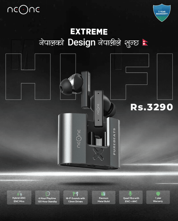 neOne neOne PureBeats Extreme Metal Earbuds Bluetooth 5.3 TWS with ANC Mic, Hi-Fi Sound, 13mm Drivers, IPX5 Waterproof,… — thumbnail 2 of 3