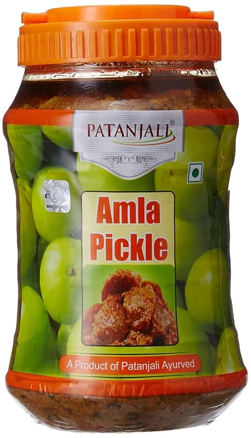 Patanjali Amla Pickle 1kg – Traditional Indian Gooseberry Pickle | Spicy & Tangy Homemade Taste