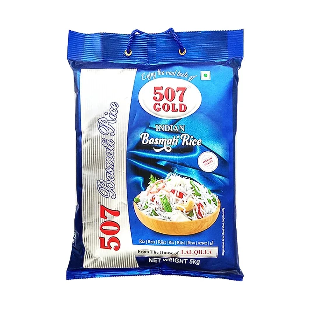 Lal Qilla 507 Gold Basmati Rice 5KG | Premium Long Grain Aromatic Rice