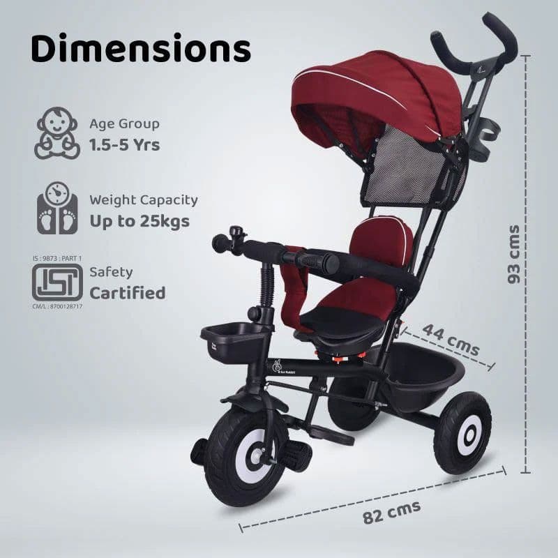R For Rabbit R for Rabbit Tiny Toes T40 Plus Tricycle-TCTT40PMB2 (1.5-5 Years) daily essentials & lifestyle — thumbnail 2 of 5
