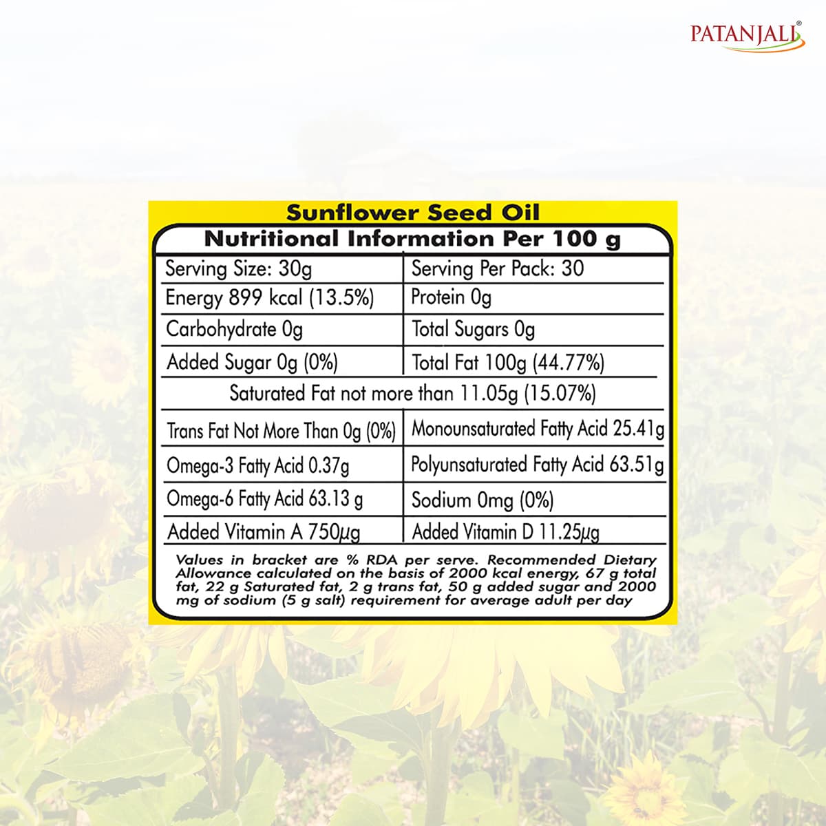 Patanjali Patanjali Sunflower Oil 1L | Healthy Cooking Oil for Everyday Use daily essentials & lifestyle — thumbnail 6 of 6