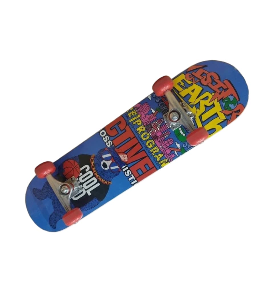 Medium Skateboard for Kids – Cool Kid Print Design | Lightweight & Durable Skateboard