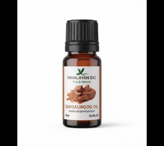 Himalayan Bio Sandalwood Essential Oil 10ml – Pure Natural Aromatherapy Oil