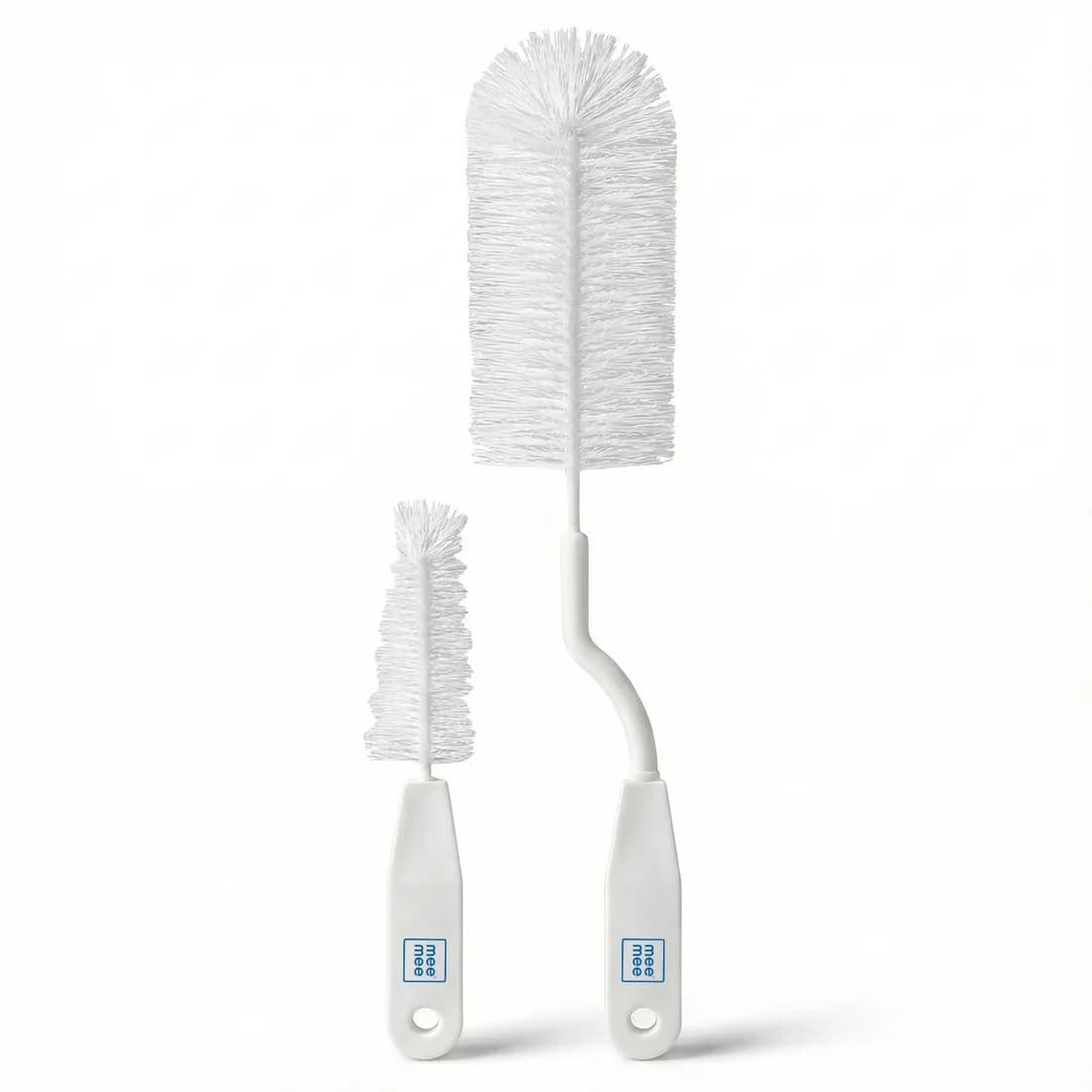 Mee Mee Mee Mee Nylon Bottle Brush with Nipple Cleaner – 360° Rotating Handle, Soft Bristles, BPA-Free daily essentials &… — thumbnail 9 of 9