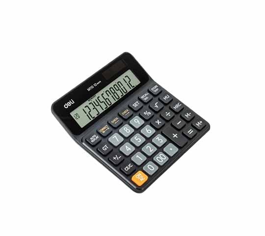Deli Calculator EM110 12 Digit 120 Steps Check  – Fast, Accurate Online Calculator Tool