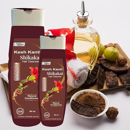 Patanjali Kesh Kanti Shikakai Shampoo 200ML | Herbal Hair Cleanser for Strong & Healthy Hair daily essentials & lifestyle — thumbnail 3 of 3
