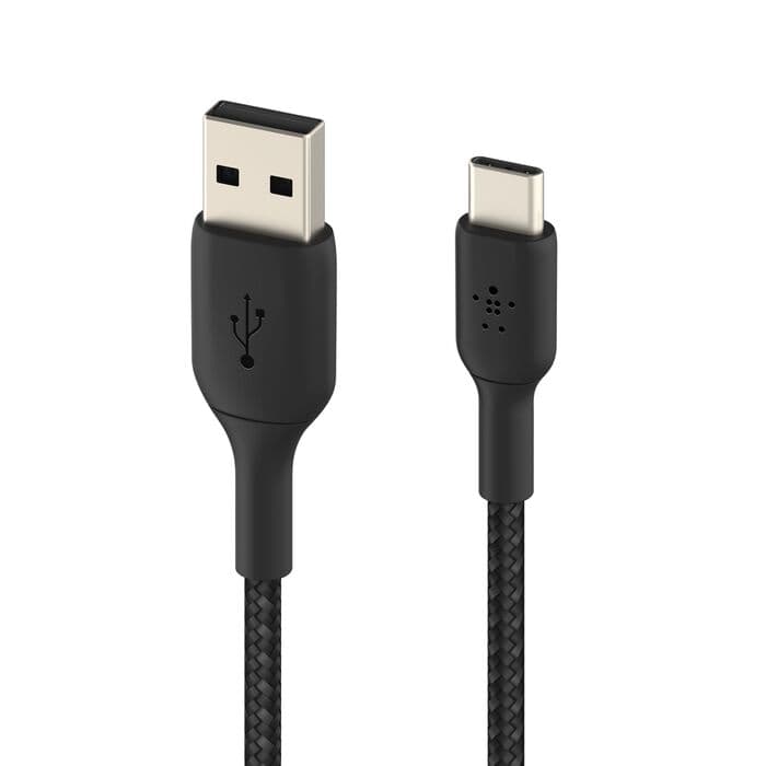 Belkin Belkin BoostCharge Braided USB-C to USB-A Cable 1M | Black (CAB002bt1MBK) electronics — thumbnail 5 of 8