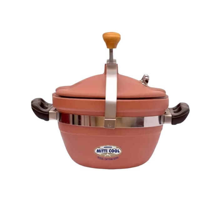 Mitti Cool Clay House Combo Set | 3L Clay Cooker, 11L Water Pot, Clay Handi, Biryani Pot, Tawa, Tea Cup Set, Water Bottle & Curd Pot
