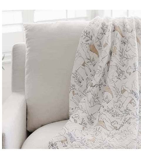 Crane Baby Crane Baby Ezra Single Swaddle Wraps (Woodland) BC-110SW-1 – 100% Cotton Muslin Baby Swaddle Blanket daily… — thumbnail 4 of 4