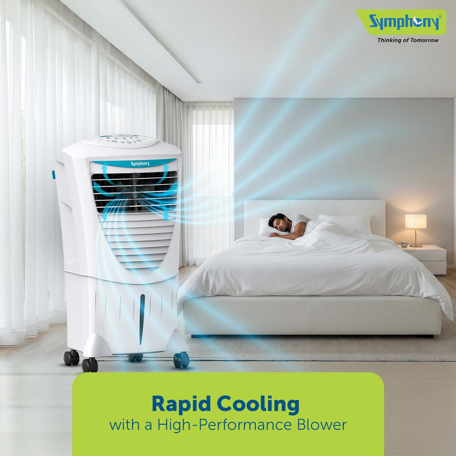 Symphony Symphony Hicool i 31L Air Cooler with i-Pure Technology | Powerful Personal Cooler for Home & Office electronics — thumbnail 5 of 7