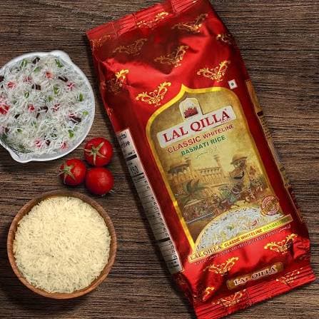 Lal Qilla White Line Basmati Rice 1 Kg – Premium Long Grain Aromatic Rice