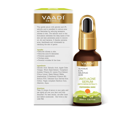 Vaadi Organics Vaadi Organics - Anti-Acne Serum With Glycolic & 2% Salicylic Acid (30 ml) - VH0687 daily essentials &… — thumbnail 2 of 2