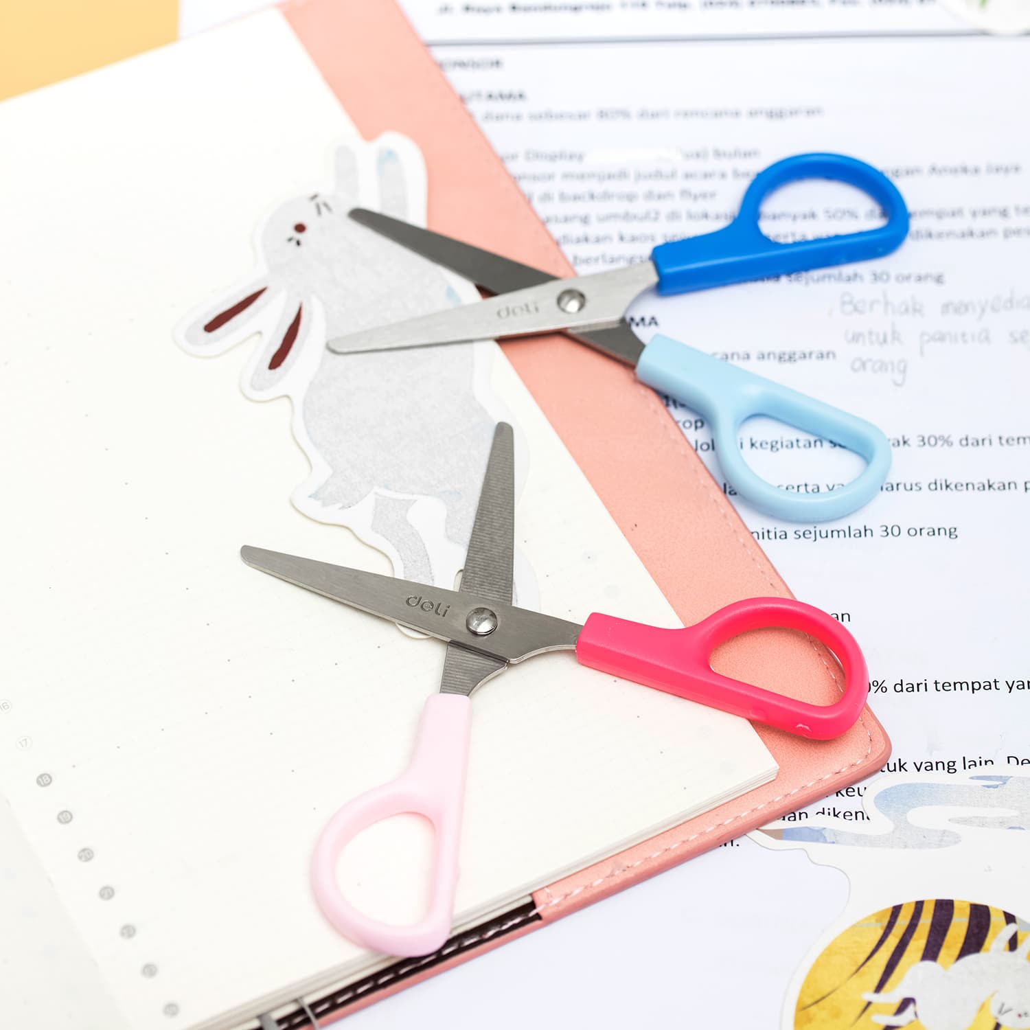 Deli Deli E6021 School Scissors 120mm | Safe Stainless Steel Blunt Tip Scissors for Kids & Students stationary, toys & sports — thumbnail 5 of 5