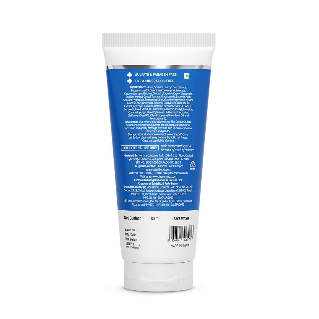 No Brand The Derma Co 2% Sali-Cinamide Anti-Acne Face Wash with Salicylic Acid & Niacinamide daily essentials & lifestyle — thumbnail 2 of 9