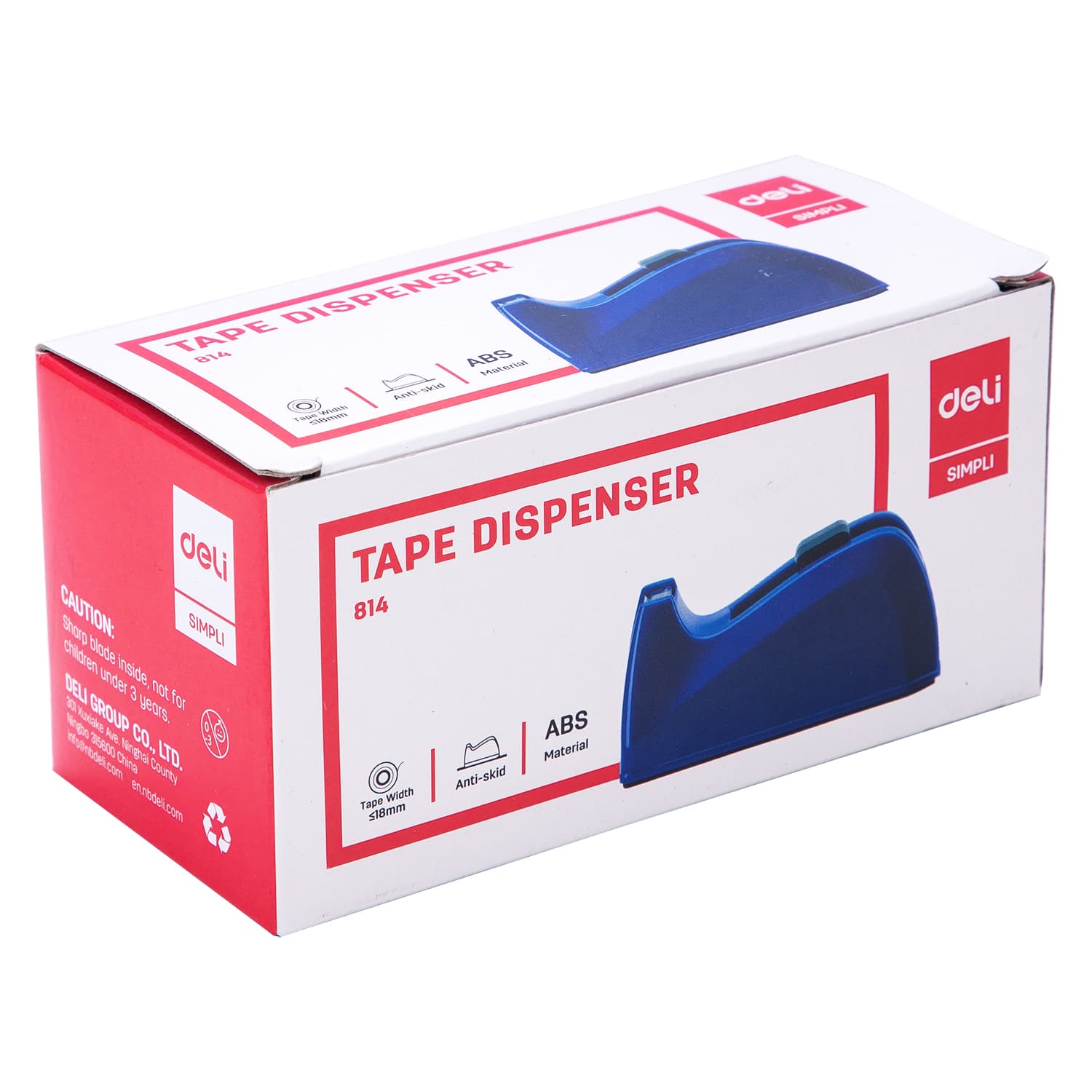 Deli Deli E814 Desktop Tape Dispenser | Heavy Duty Office Tape Cutter stationary, toys & sports — thumbnail 5 of 5