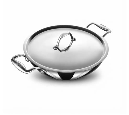 Presto Triply Stainless Steel Cookware Kadhai 20cm | Induction & Gas Compatible