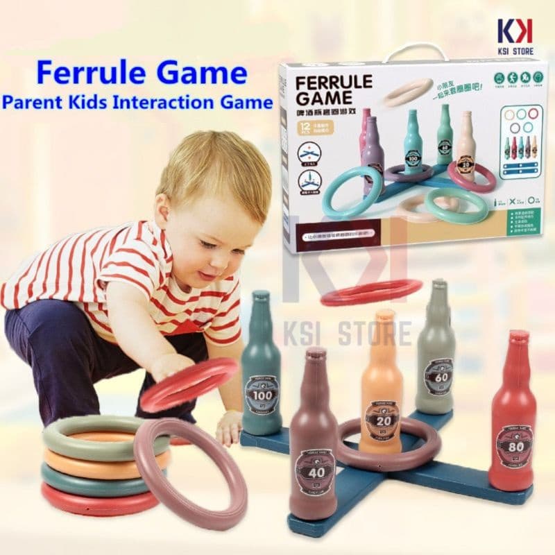 HappyHours Ring Toss Throwing Set Fun Target Game