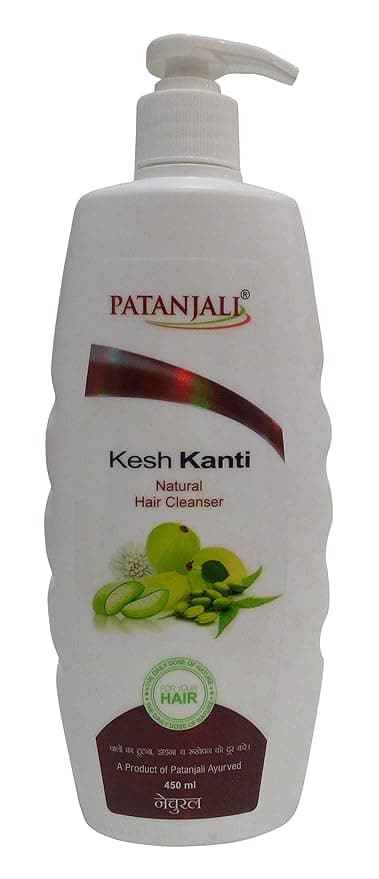 Patanjali Kesh Kanti Natural Hair Cleanser 450ml | Herbal Shampoo for Strong & Healthy Hair