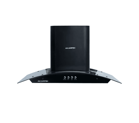 Akaritek - Akaritek 900MM, Cone Stainless Steel Cone Filter, Touch Panel and Sensor Chimney AK-C90T1 -Big Digital