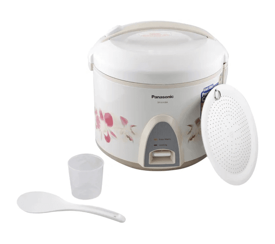 Panasonic - Panasonic 1.8 ltr Jar cooker with Warmer and additional Anodized aluminum cooking pan rice cooker SR-KA18A(R2P)  - Big Digital