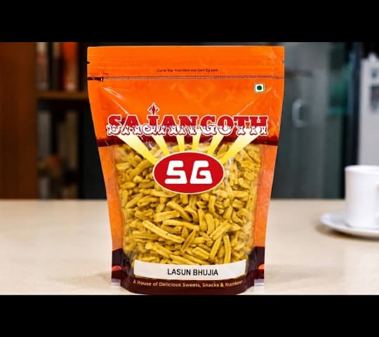 Lasun Bhujia Namkeen 200gm – Crispy Garlic Sev Snack