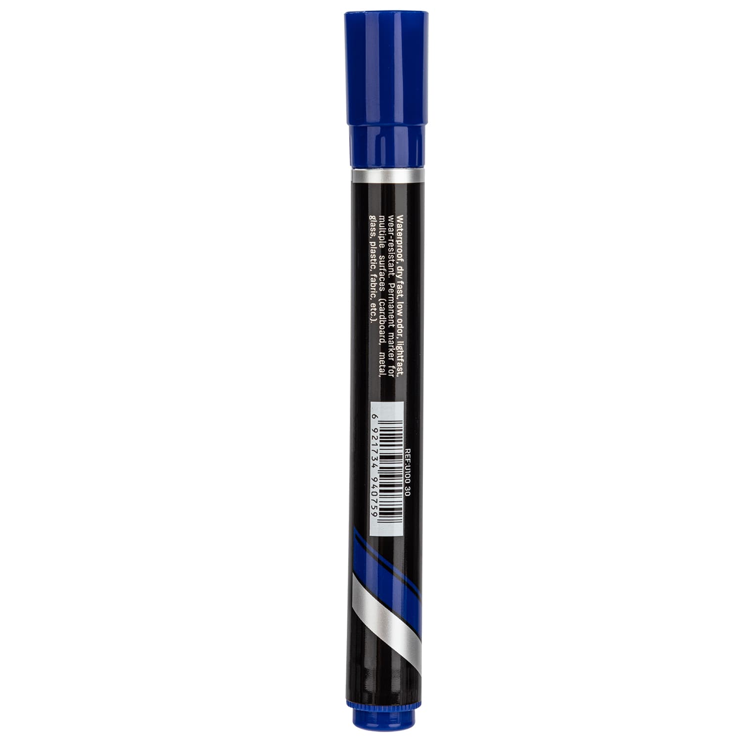Deli Deli EU10030 Permanent Marker 1.5mm Bullet Tip | Waterproof Quick Dry Blue Marker ( Per Pcs) stationary, toys & sports — thumbnail 4 of 5