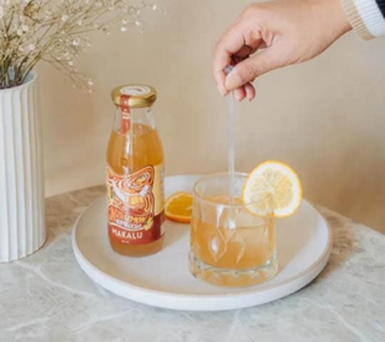 Makalu Ginger Lemon Kombucha – Natural Probiotic Drink in Nepal