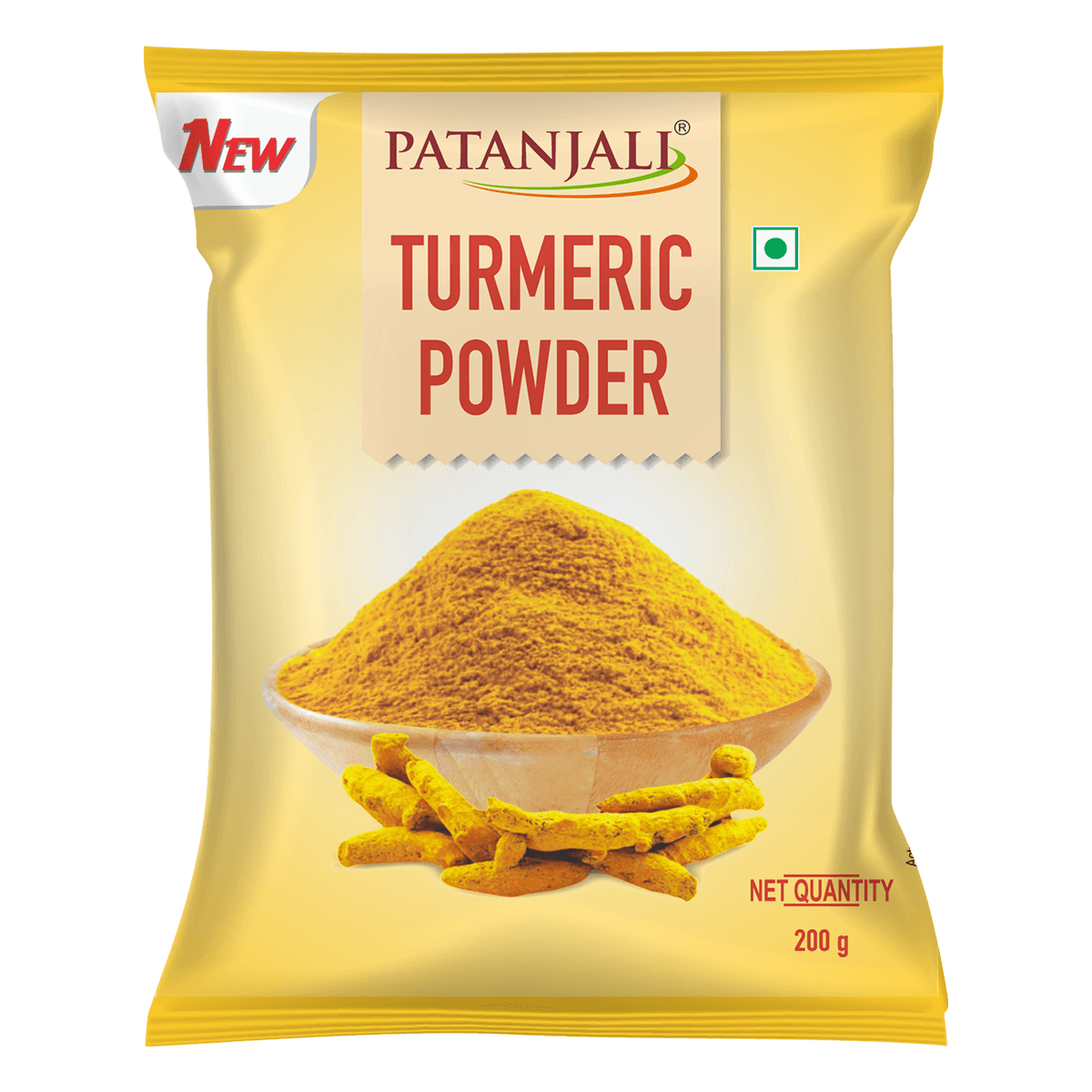 Patanjali Turmeric Powder 200gm | Pure Haldi for Cooking & Wellness